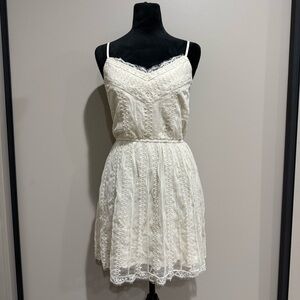 Abercrombie & Fitch Cream Lace Mini Dress